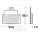 TRW brake pad set LC MCB709LC