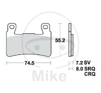 TWR Bremsklotz Satz Carbon CRQ MCB703CRQ