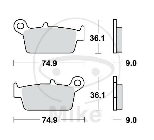 Plaquette de frein pour ATU Daelim Hercules Honda Kymco Peugeot Sachs