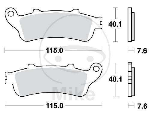 TRW Brake pad set sinter front MCB692SV