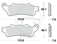 TRW Brake pad set sinter front MCB692SV