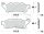 TRW Brake pad set sinter front MCB692SV