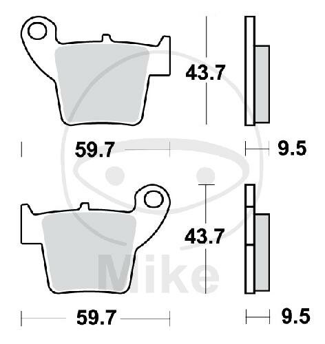 TRW Brake pad set Sinter RSI MCB730RSI