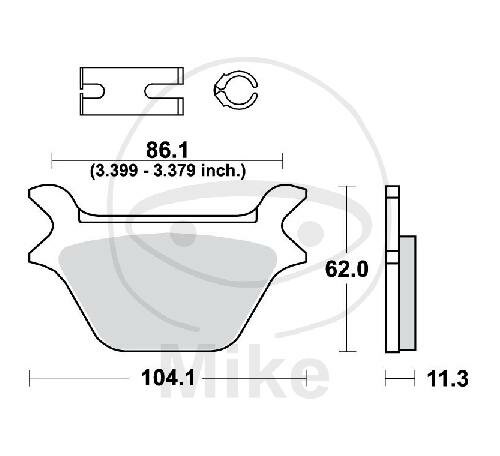 TRW brake pads standard MCB583