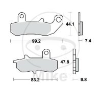 TRW brake pads standard MCB612
