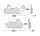 TRW brake pads standard MCB612