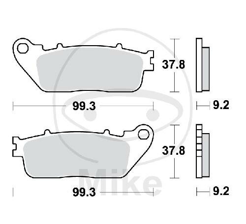 TRW Brake pad set sinter rear MCB817SH