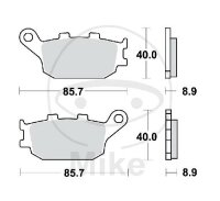 TRW brake pads standard MCB634