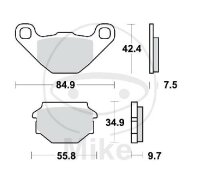 TRW brake pads standard MCB657