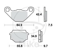Pastiglie freno TRW Standard MCB657