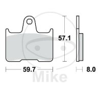 TRW brake pads standard MCB691