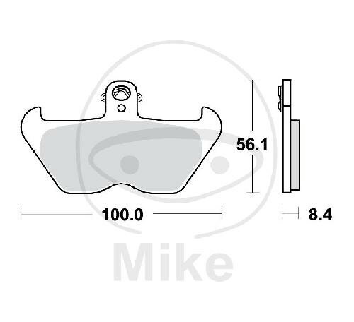 TRW Brake pad set sinter front MCB680SV