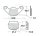 Brake pad for Aprilia Gilera Honda Piaggio Simson TGB