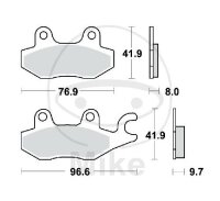 TRW brake pads standard MCB604