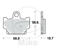TRW brake pads standard MCB524