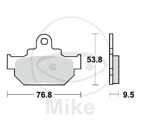 Brake pad set front for Suzuki DR 600 # 1985-1989