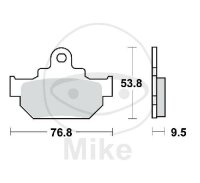 Brake pad set front for Suzuki DR 600 # 1985-1989