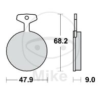 TRW brake pads standard MCB44