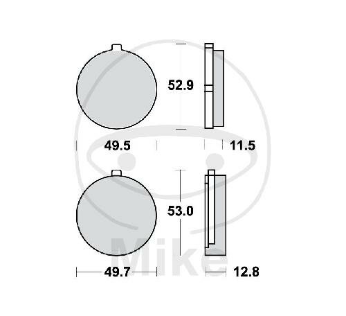 Pastiglie freno TRW Standard MCB72