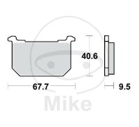 TRW brake pads standard MCB516