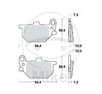 Brake pad for Yamaha XS 750 SE US Custom XV 750 SE Special