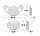 Brake pad for Aeon Aprilia Kawasaki KTM Kymco Peugeot Suzuki Yamaha