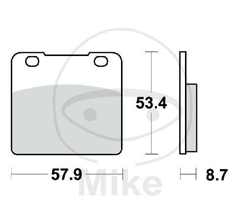TRW brake pads standard MCB542