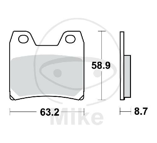 TRW brake pads standard MCB725