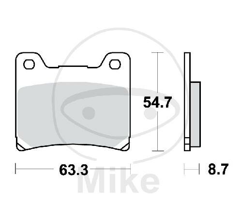 TRW Brake pad set sinter rear MCB530SH