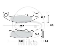 TRW brake pads standard MCB569