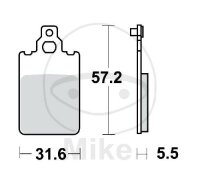 TRW brake pads standard MCB578