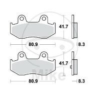 TRW brake pads standard MCB746