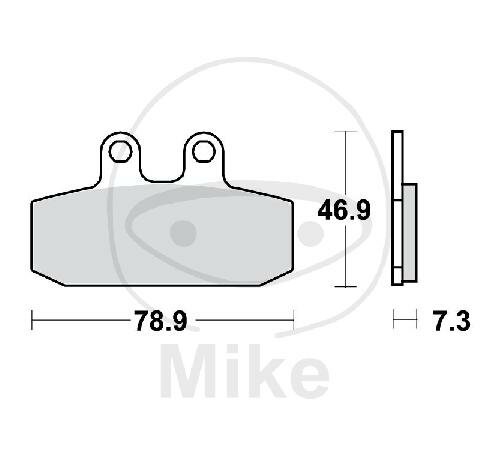 TRW brake pads standard MCB557