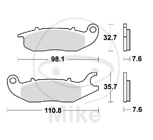 Pattino del freno per Honda ANF 125 Innova Rieju RS-2 50 Matrix