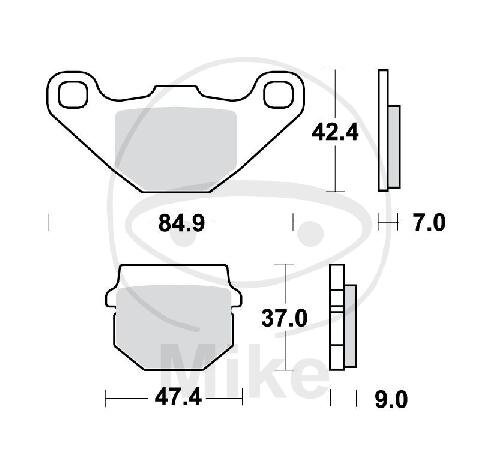 Brake pad for Aprilia Govecs Hyosung Kawasaki Keeway Pegasus Peugeot TGB