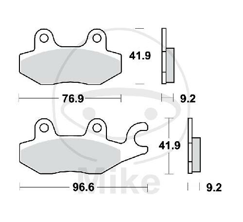 Plaquette de frein pour Benelli Daelim Hyosung Keeway Kreidler Kymco Rex Suzuki