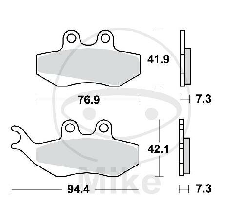 TRW-Lucas EC Garniture pour scooter MCB664EC