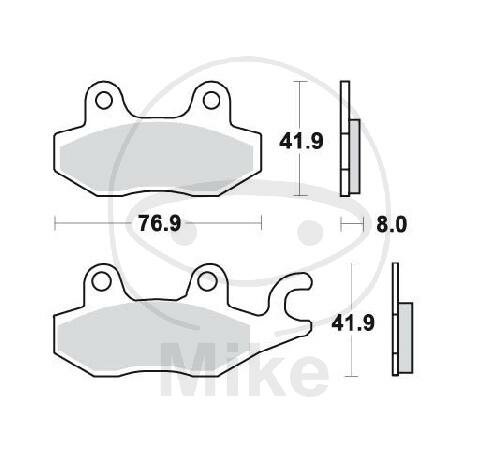 Brake pad left for Benzhou CAN-AM Kawasaki Suzuki Triumph Yamaha