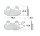Brake pad left for Benzhou CAN-AM Kawasaki Suzuki Triumph Yamaha