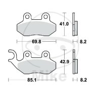 TRW-Lucas EC Scooter Pad MCB684EC