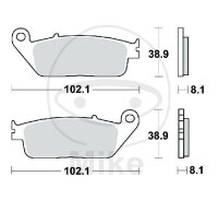 TRW brake pads standard MCB598