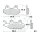 Brake pad for Aeon Benelli Keeway Kreidler Kymco Peugeot Suzuki TGB