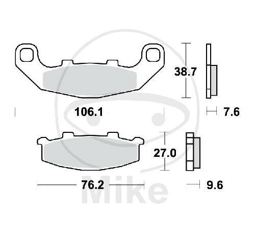TRW brake pads standard MCB586