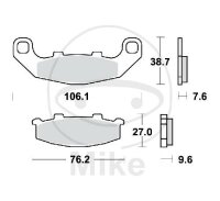 TRW brake pads standard MCB586