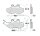 Brake pad for Aprilia Benelli Beta Gilera Peugeot Piaggio Vespa Yamaha