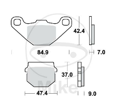 TRW Bremsklotz Satz Sinter SI MCB519SI
