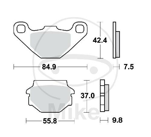 Brake pad for Aeon Aprilia Kawasaki KTM SMC/Barossa TGB Yamaha