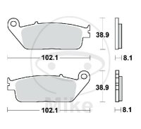 TRW-Lucas EC Scooter Pad MCB598SRM