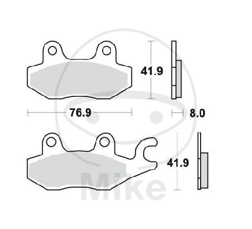 Brake pad for Hyosung Kreidler Rex Suzuki AN 400