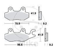 Bremsklotz für Benelli Daelim Hyosung Keeway...